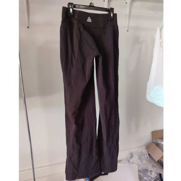 SOILED Reebok Women's Pull On Flared Athleisure Pants Black Size XS $30 O291 - Picture 2 of 4